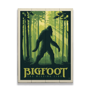 Bigfoot: The Missing Link - Wood & Metal Wall Art Wood & Metal Wall Art Anderson Design Group