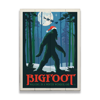 Bigfoot: Winter Wonderland: Generic - Wood & Metal Wall Art Wood & Metal Wall Art Anderson Design Group