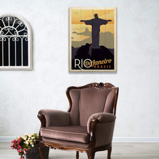 Rio De Janeiro, Brazil - Wood & Metal Wall Art Wood & Metal Wall Art Anderson Design Group