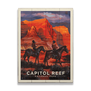Capitol Reef National Park: Happy Trails - Wood & Metal Wall Art Wood & Metal Wall Art Anderson Design Group
