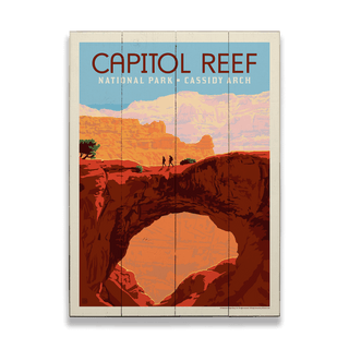 Capitol Reef National Park: Cassidy Arch - Wood & Metal Wall Art Wood & Metal Wall Art Anderson Design Group