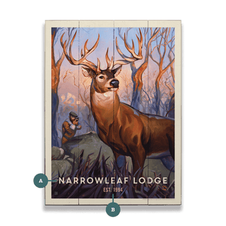 Classic Sportman: Deer Hunting - Wood & Metal Wall Art Wood & Metal Wall Art Anderson Design Group