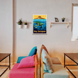 Dry Tortugas National Park: Sea Turtle - Wood & Metal Wall Art Wood & Metal Wall Art Anderson Design Group