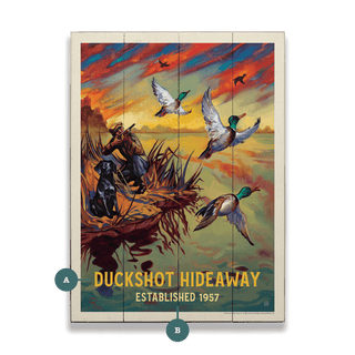 Classic Sportman: Duck Hunting - Wood & Metal Wall Art Wood & Metal Wall Art Anderson Design Group