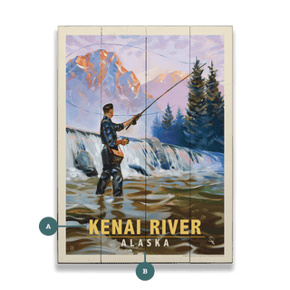Classic Sportman: Fly Fishing - Wood & Metal Wall Art Wood & Metal Wall Art Anderson Design Group