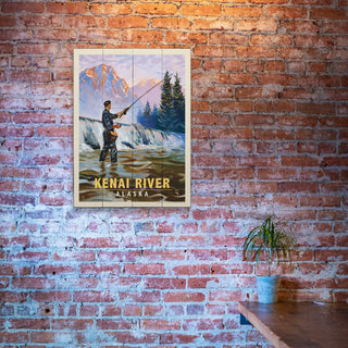 Classic Sportman: Fly Fishing - Wood & Metal Wall Art Wood & Metal Wall Art Anderson Design Group