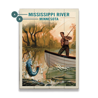 Classic Sportman: Bass Fishing - Wood & Metal Wall Art Wood & Metal Wall Art Anderson Design Group
