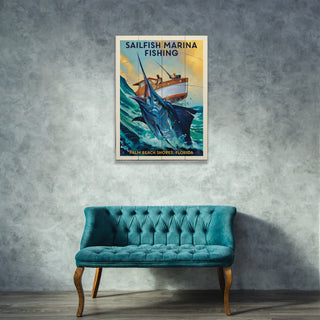 Classic Sportman: Deep Sea Fishing - Wood & Metal Wall Art Wood & Metal Wall Art Anderson Design Group