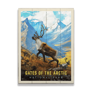 Gates of the Arctic National Park: Caribou - Wood & Metal Wall Art Wood & Metal Wall Art Anderson Design Group