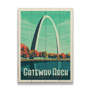 Gateway Arch National Park: St. Louis Missouri - Wood & Metal Wall Art Wood & Metal Wall Art Anderson Design Group