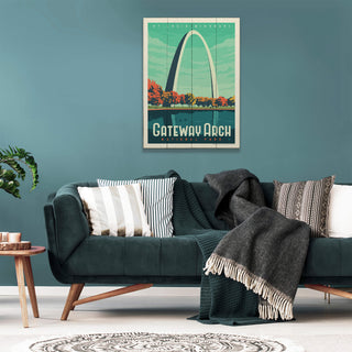 Gateway Arch National Park: St. Louis Missouri - Wood & Metal Wall Art Wood & Metal Wall Art Anderson Design Group