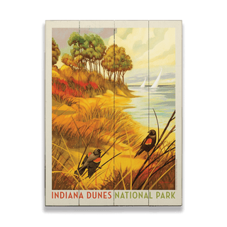 Indiana Dunes National Park: Red-winged Blackbirds - Wood & Metal Wall Art Wood & Metal Wall Art Anderson Design Group