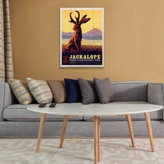 Jackalope: Trickster of the Tetons - Wood & Metal Wall Art Wood & Metal Wall Art Anderson Design Group