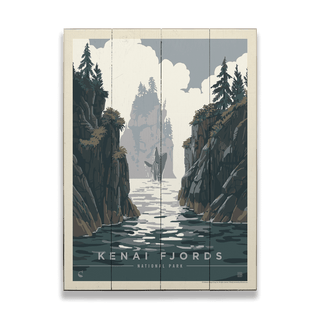 Kenai Fjords National Park: Whale Watching - Wood & Metal Wall Art Wood & Metal Wall Art Anderson Design Group