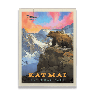 Katmai National Park: Mountain View - Wood & Metal Wall Art Wood & Metal Wall Art Anderson Design Group