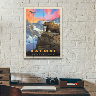 Katmai National Park: Mountain View - Wood & Metal Wall Art Wood & Metal Wall Art Anderson Design Group