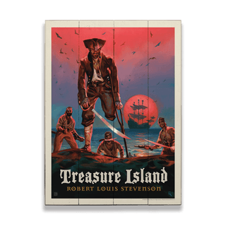 Literary Classic: Treasure Island - Wood & Metal Wall Art Wood & Metal Wall Art Anderson Design Group