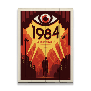 Literary Classic: 1984 - Wood & Metal Wall Art Wood & Metal Wall Art Anderson Design Group