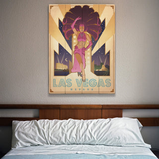 Las Vegas: Showgirl - Wood & Metal Wall Art Wood & Metal Wall Art Anderson Design Group