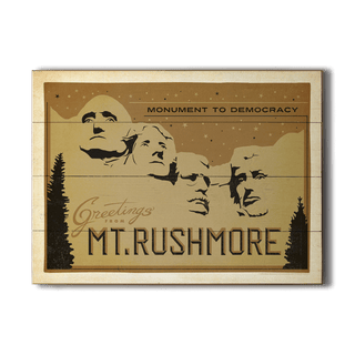 Mount Rushmore: Twilight Tribute - Wood & Metal Wall Art Wood & Metal Wall Art Anderson Design Group