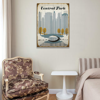 New York: Central Park In Winter - Wood & Metal Wall Art Wood & Metal Wall Art Anderson Design Group