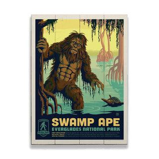 Swamp Ape: Guardian of the Glades - Wood & Metal Wall Art Wood & Metal Wall Art Anderson Design Group
