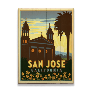 San Jose Mission - Wood & Metal Wall Art Wood & Metal Wall Art Anderson Design Group Wood 9" x 12"