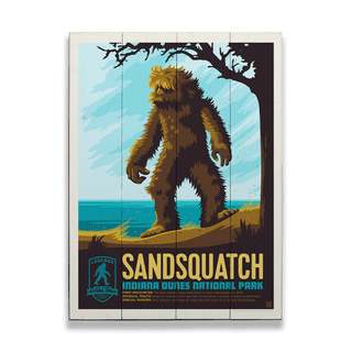 Sandsquatch: Dune Dweller - Wood & Metal Wall Art Wood & Metal Wall Art Anderson Design Group