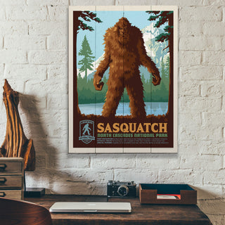 Sasquatch: North Cascades Mystery - Wood & Metal Wall Art Wood & Metal Wall Art Anderson Design Group
