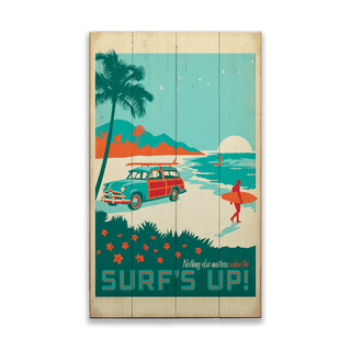 Surf's Up: Generic - Wood & Metal Wall Art Wood & Metal Wall Art Anderson Design Group Wood 8" x 14"