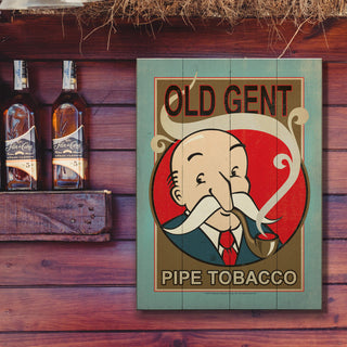 Old Gent Pipe Tobacco - Wood & Metal Wall Art Wood & Metal Wall Art Anderson Design Group