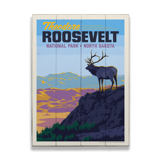 Theodore Roosevelt National Park: Elk - Wood & Metal Wall Art Wood & Metal Wall Art Anderson Design Group
