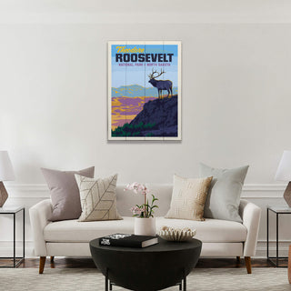Theodore Roosevelt National Park: Elk - Wood & Metal Wall Art Wood & Metal Wall Art Anderson Design Group