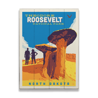 Theodore Roosevelt National Park: Hoodoos - Wood & Metal Wall Art Wood & Metal Wall Art Anderson Design Group