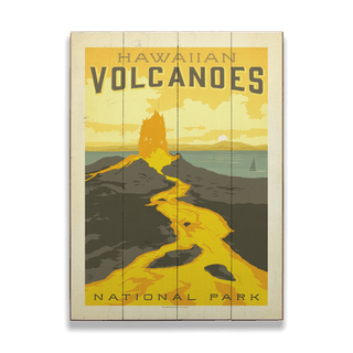 Hawaii Volcanoes National Park - Wood & Metal Wall Art Wood & Metal Wall Art Anderson Design Group