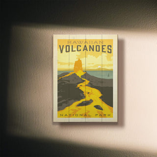 Hawaii Volcanoes National Park - Wood & Metal Wall Art Wood & Metal Wall Art Anderson Design Group
