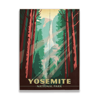 Yosemite National Park: Yosemite Falls - Wood & Metal Wall Art Wood & Metal Wall Art Anderson Design Group