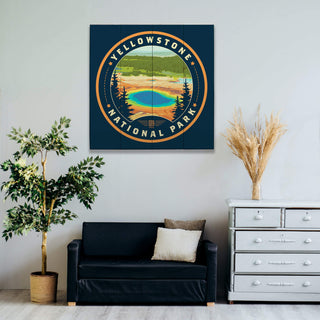 Grand Prismatic Spring, Yellowstone - Wood & Metal Wall Art Wood & Metal Wall Art Anderson Design Group