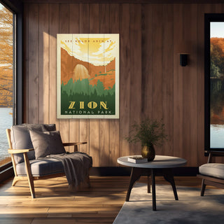 Zion National Park: Kolob Arch - Wood & Metal Wall Art Wood & Metal Wall Art Anderson Design Group