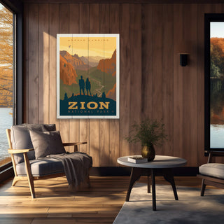 Zion National Park: Angels Landing - Wood & Metal Wall Art Wood & Metal Wall Art Anderson Design Group