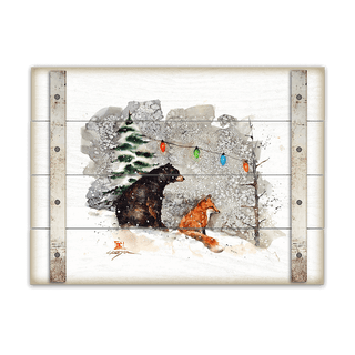 Festive Companions - Wood Plank Wall Art Wood & Metal Wall Art Dean Crouser