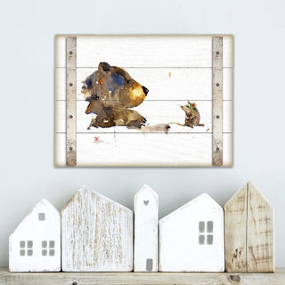 Unexpected Friendship - Wood Plank Wall Art Wood & Metal Wall Art Dean Crouser