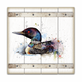 Loon on the Lake - Wood Plank Wall Art Wood & Metal Wall Art Dean Crouser