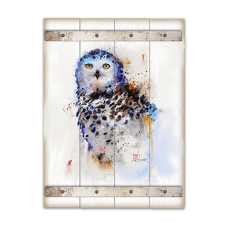 Snowy Owl - Wood Plank Wall Art Wood & Metal Wall Art Dean Crouser