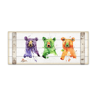 Three Bears - Wood Plank Wall Art Wood & Metal Wall Art Dean Crouser
