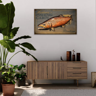 Hardman's Fishing Cabin - Wood & Metal Wall Art Wood & Metal Wall Art Ed Anderson