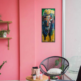 Pastel Bison - Wood & Metal Wall Art Wood & Metal Wall Art Ed Anderson