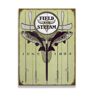 Field & Stream Cover June 1903 - Wood & Metal Wall Art Wood & Metal Wall Art Field & Stream Wood 9" x 12"