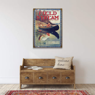 Field & Stream Cover May 1912 - Wood & Metal Wall Art Wood & Metal Wall Art Field & Stream