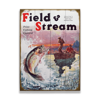 Field & Stream Cover May 1930 - Wood & Metal Wall Art Wood & Metal Wall Art Field & Stream Wood 9" x 12"